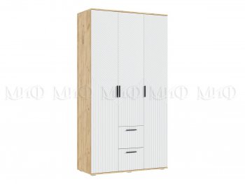 Шкаф 1200 мм Сильвия, крафт/белый (Миф) в Берёзовском - beryozovskij.mebel-e96.ru