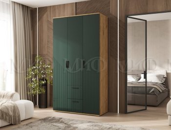 Шкаф 1200 мм Сильвия, крафт/грин (Миф) в Берёзовском - beryozovskij.mebel-e96.ru