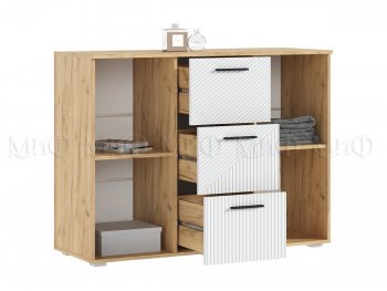 Комод Сильвия, крафт/белый (Миф) в Берёзовском - beryozovskij.mebel-e96.ru