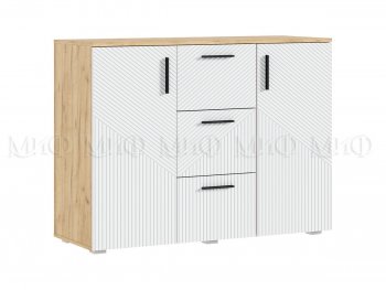 Комод Сильвия, крафт/белый (Миф) в Берёзовском - beryozovskij.mebel-e96.ru