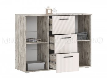 Комод Сильвия, дуб юкон/кашемир (Миф) в Берёзовском - beryozovskij.mebel-e96.ru