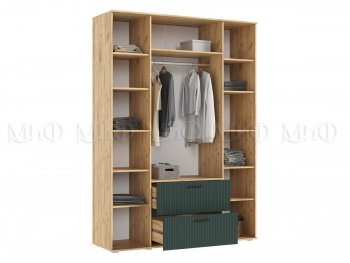 Шкаф 1600 мм Сильвия, крафт/грин (Миф) в Берёзовском - beryozovskij.mebel-e96.ru