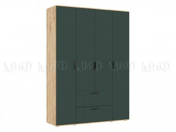 Шкаф 1600 мм Сильвия, крафт/грин (Миф) в Берёзовском - beryozovskij.mebel-e96.ru