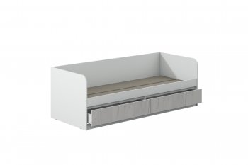 Кровать Соната 900 белый/крафт белый (Зарон) в Берёзовском - beryozovskij.mebel-e96.ru