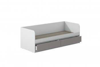 Кровать Соната 900 белый/кашемир(Зарон) в Берёзовском - beryozovskij.mebel-e96.ru