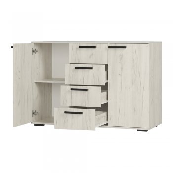 Комод Стандарт №2 NEW крафт белый  (БТС) в Берёзовском - beryozovskij.mebel-e96.ru