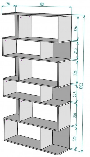 Стеллаж S10 (ДВ) в Берёзовском - beryozovskij.mebel-e96.ru