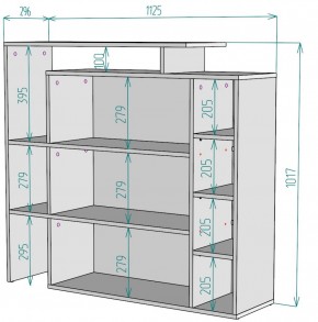 Стеллаж S36 (Белый) в Берёзовском - beryozovskij.mebel-e96.ru