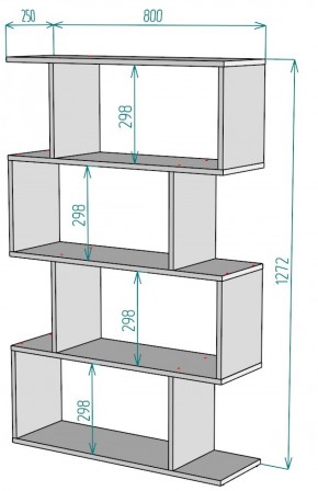 Стеллаж S54 (ДМ) в Берёзовском - beryozovskij.mebel-e96.ru