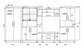 Стенка Вега 4 в Берёзовском - beryozovskij.mebel-e96.ru