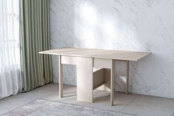 Стол-книжка ЛДСП Бодега белая (Диал) в Берёзовском - beryozovskij.mebel-e96.ru