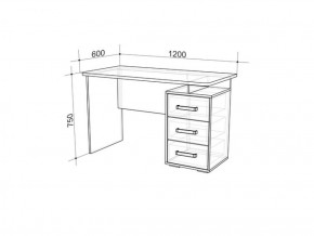 Стол компьютерный Лайт-2 (1200) в Берёзовском - beryozovskij.mebel-e96.ru