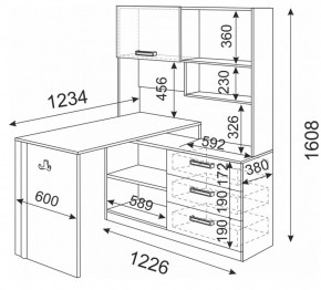 Стол компьютерный Волкер М7 (Риннер) в Берёзовском - beryozovskij.mebel-e96.ru