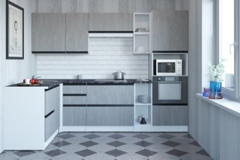 Кухонный гарнитур Сюита мега прайм 1500*2700 мм (Герда) в Берёзовском - beryozovskij.mebel-e96.ru