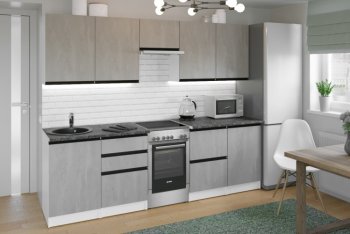 Кухонный гарнитур Сюита мега 2500 мм (Герда) в Берёзовском - beryozovskij.mebel-e96.ru