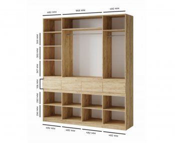 Шкаф 2000 мм Турин ЛДСП крафт серый/кашемир (ВВР) в Берёзовском - beryozovskij.mebel-e96.ru