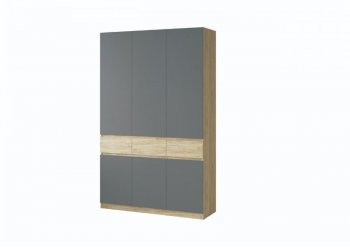 Шкаф 1500 мм Турин крафт/графит (ВВР) в Берёзовском - beryozovskij.mebel-e96.ru