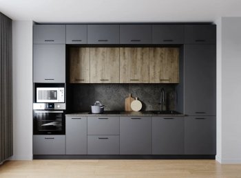 Кухонный гарнитур Умбра 3400 мм МДФ (Санвут) в Берёзовском - beryozovskij.mebel-e96.ru
