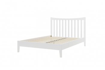 Кровать из массива Виола белый античный (БМ) в Берёзовском - beryozovskij.mebel-e96.ru