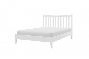 Кровать из массива Виола белый античный (БМ) в Берёзовском - beryozovskij.mebel-e96.ru