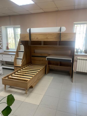 Кровать-чердак Омега-3 комп.2 в Берёзовском - beryozovskij.mebel-e96.ru