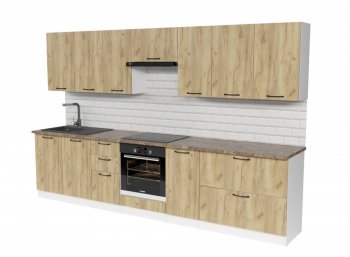 Кухонный гарнитур Янтарь 3000 мм (Герда) в Берёзовском - beryozovskij.mebel-e96.ru